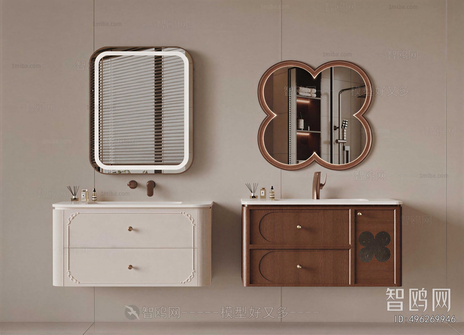 New Chinese Style Bathroom Cabinet