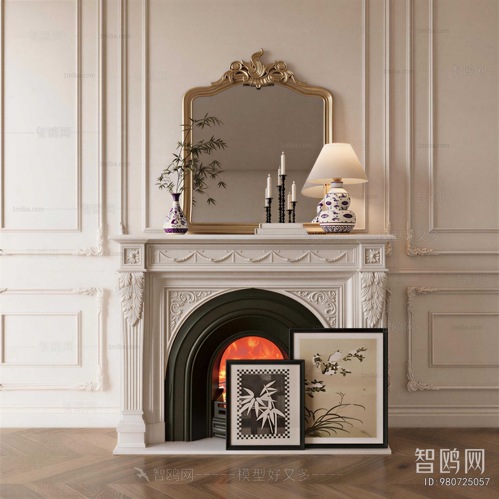 French Style Fireplace