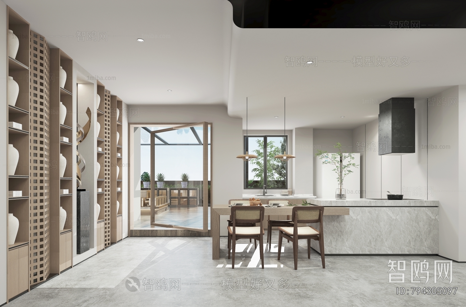 New Chinese Style Dining Room