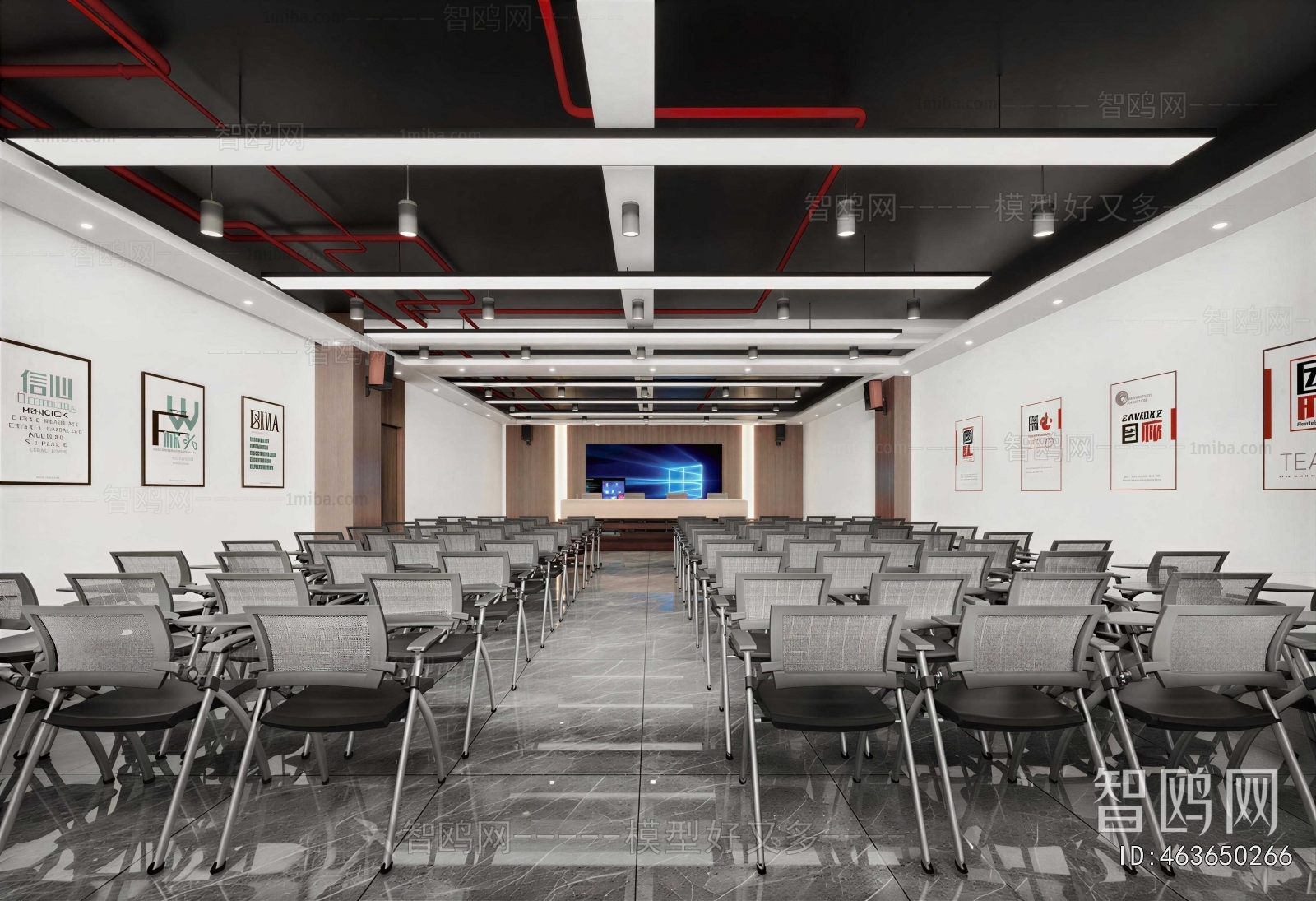 Industrial Style Training Room
