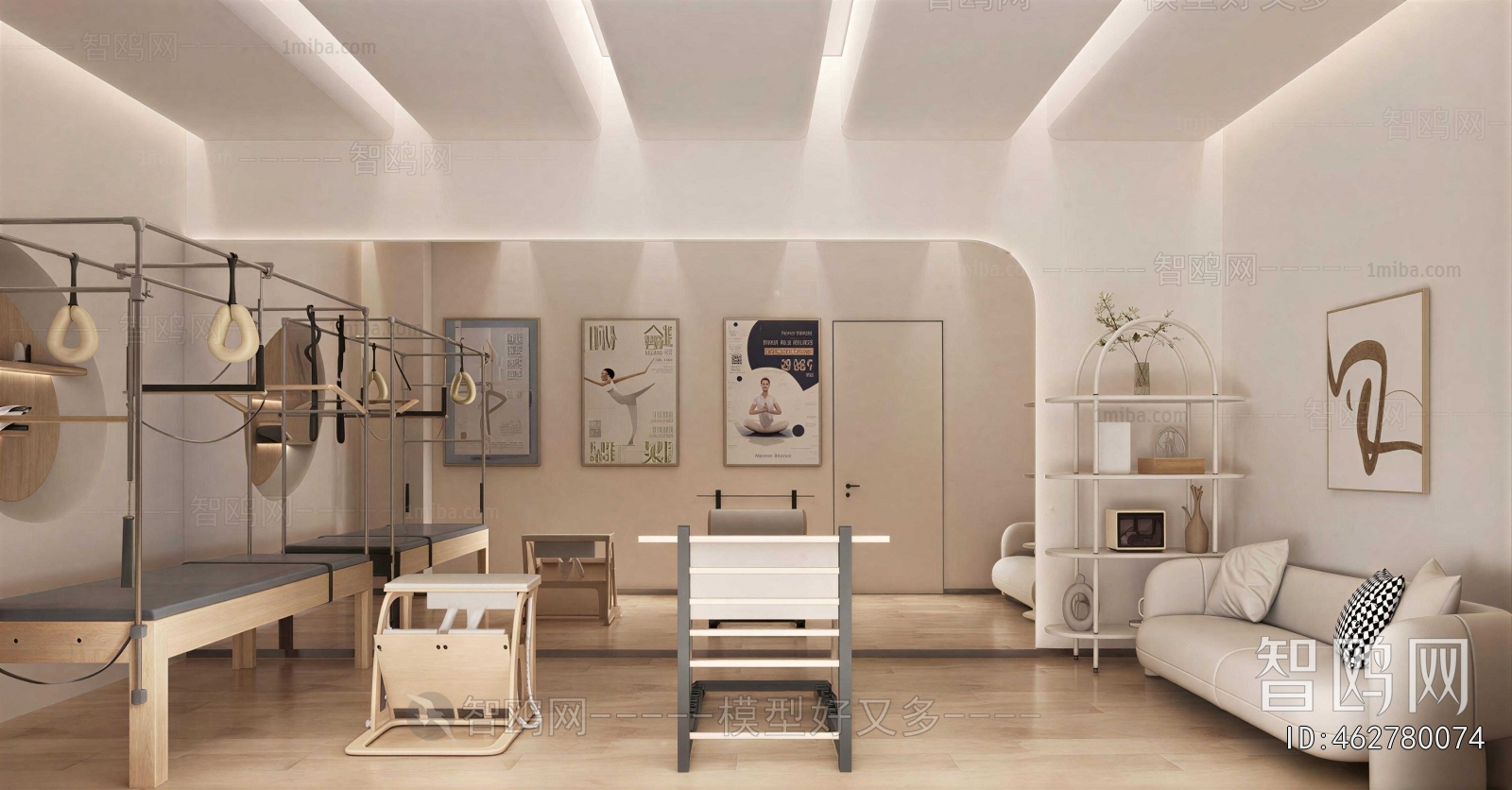 Nordic Style Yoga Room