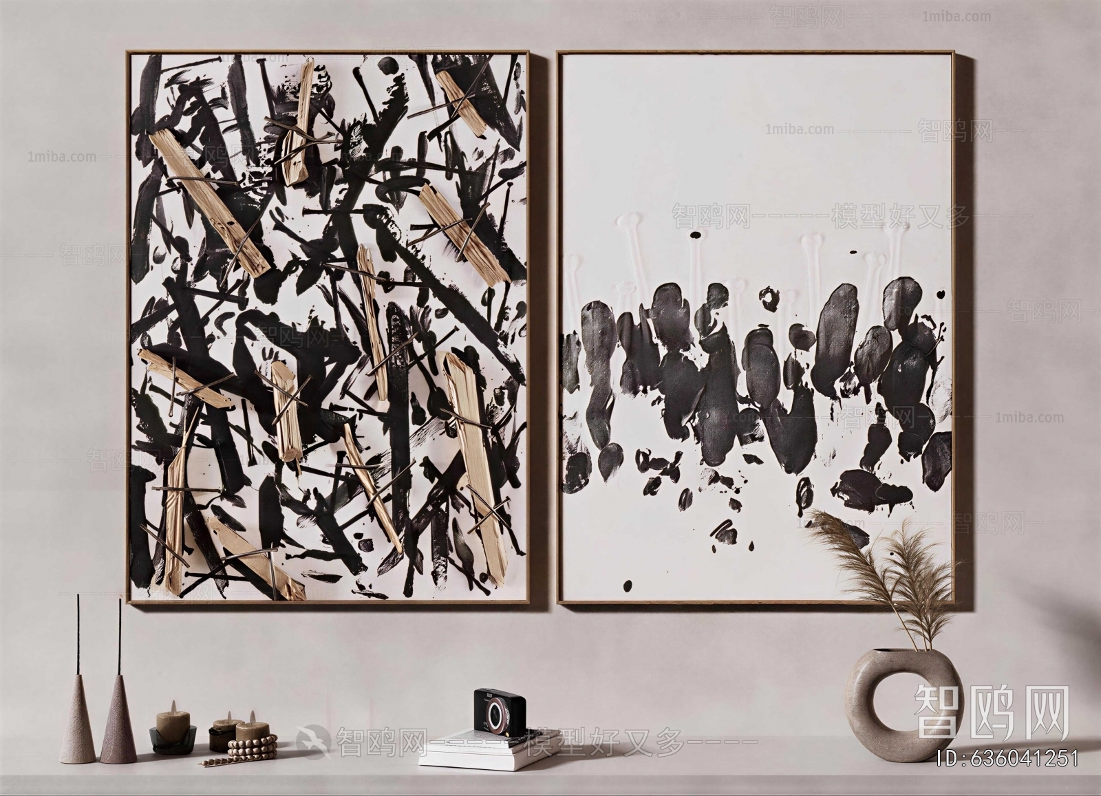 Modern Wabi-sabi Style Painting