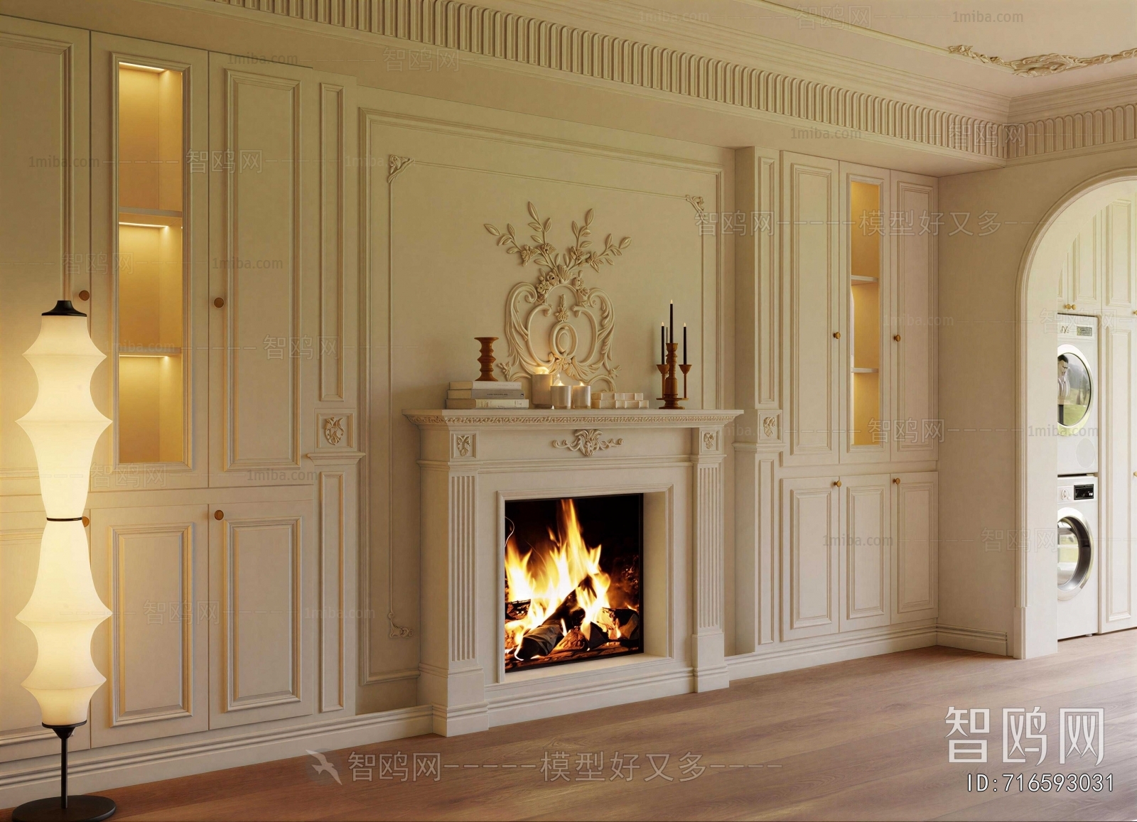 French Style Fireplace