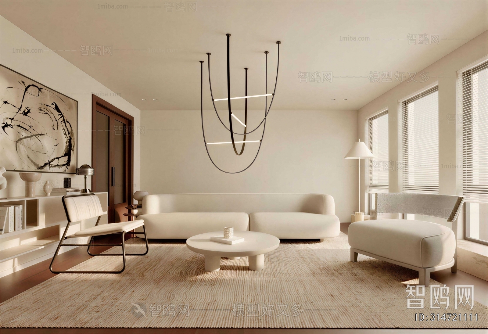 Wabi-sabi Style A Living Room
