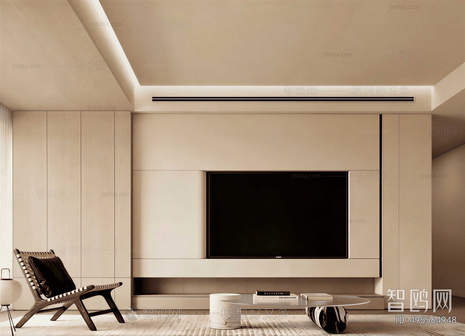 Wabi-sabi Style A Living Room