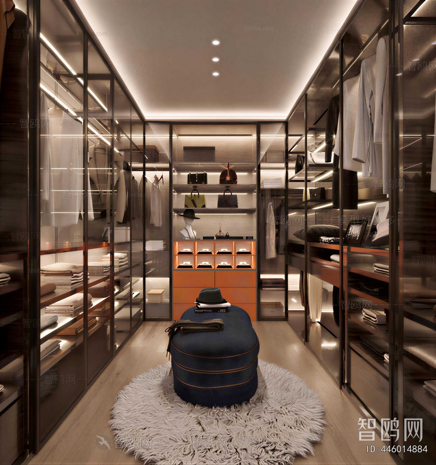 Modern Clothes Storage Area