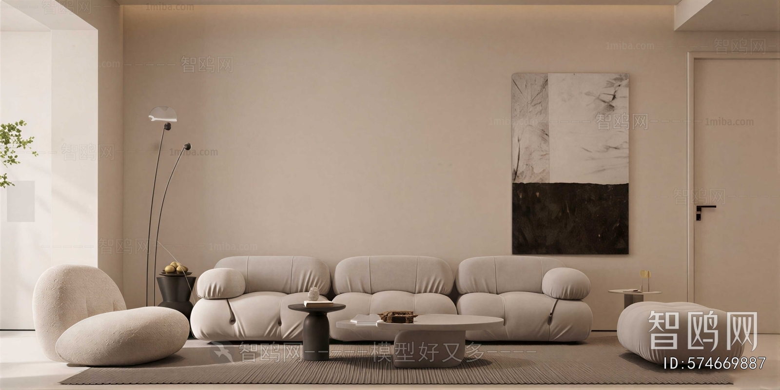 Wabi-sabi Style A Living Room