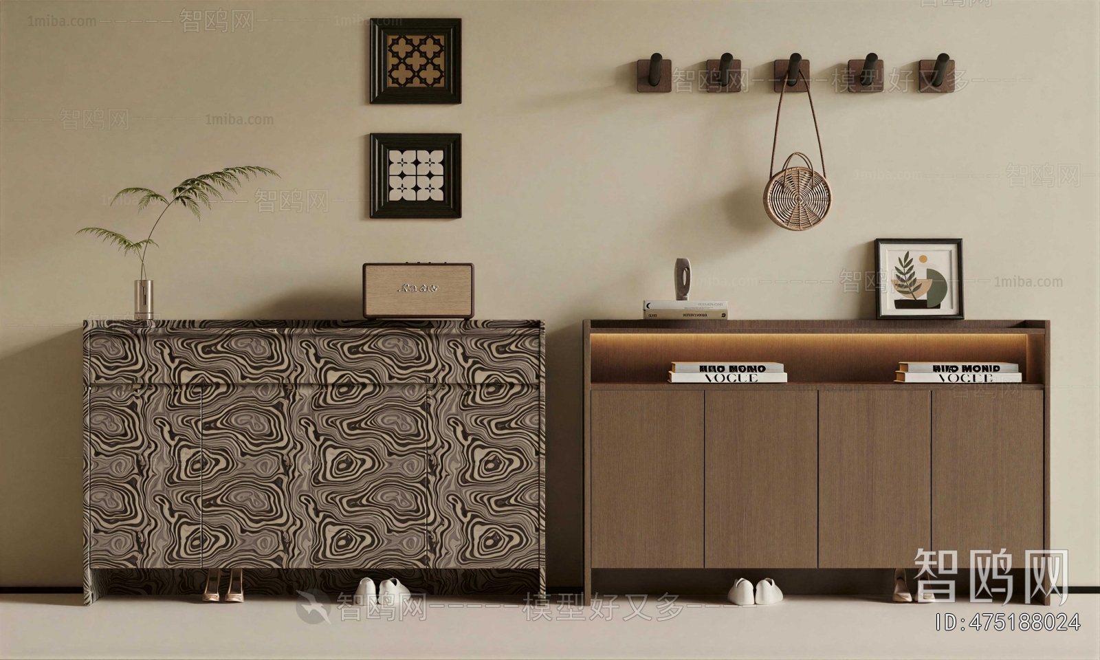 Modern Shoe Cabinet