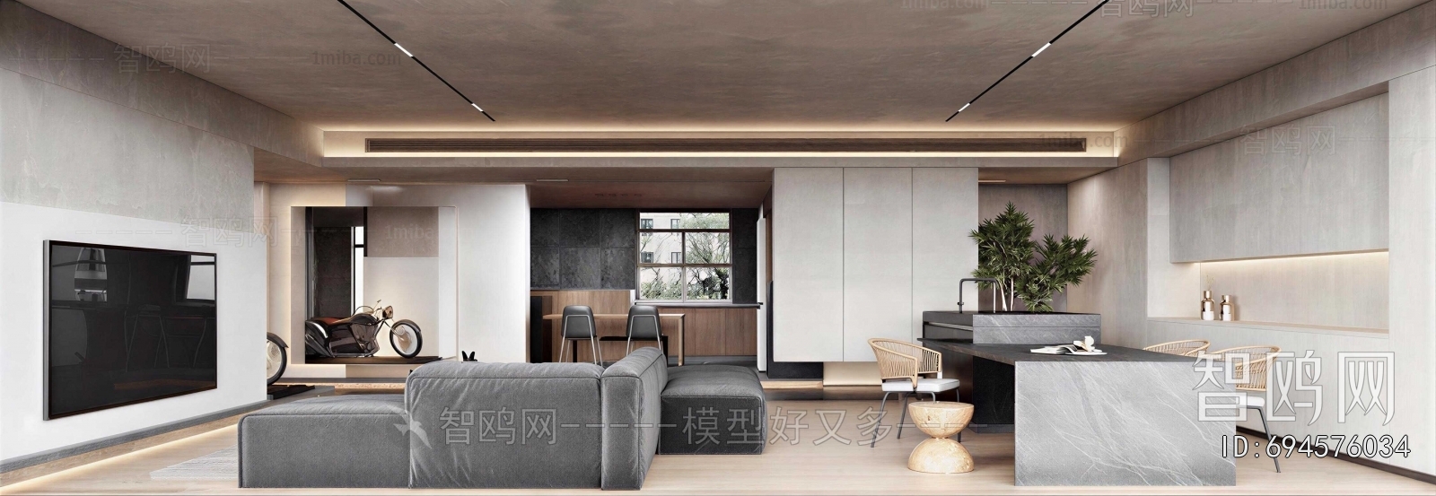 Wabi-sabi Style A Living Room
