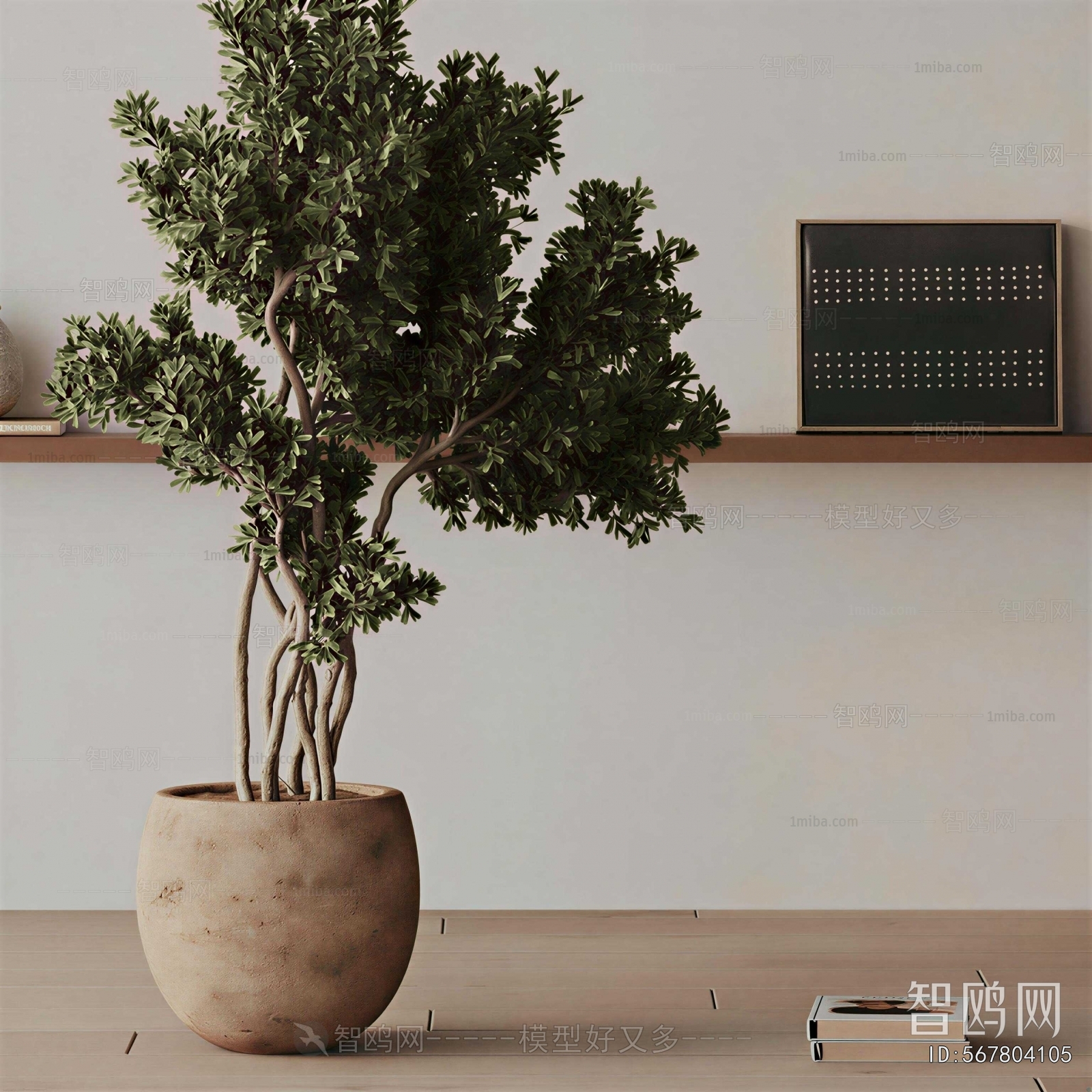 Modern Ground Green Plant Potted Plants