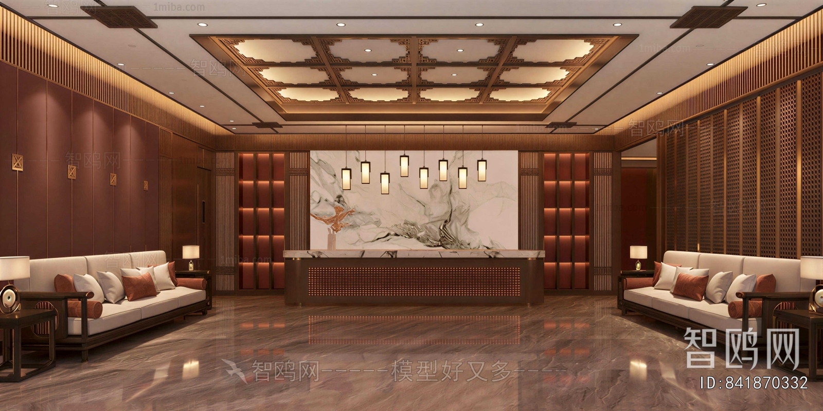 New Chinese Style Lobby Hall