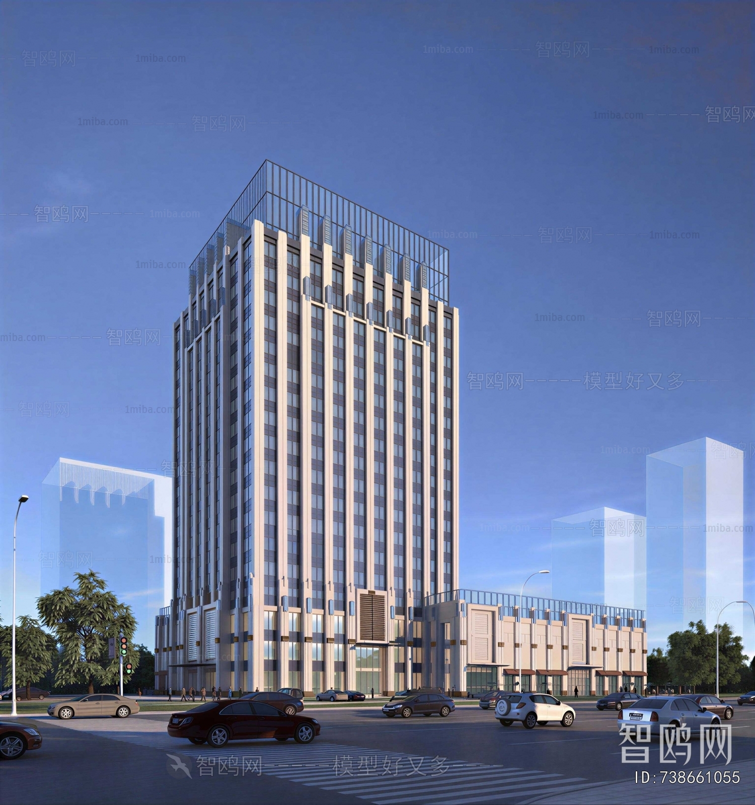 Modern Appearance Of Commercial Building