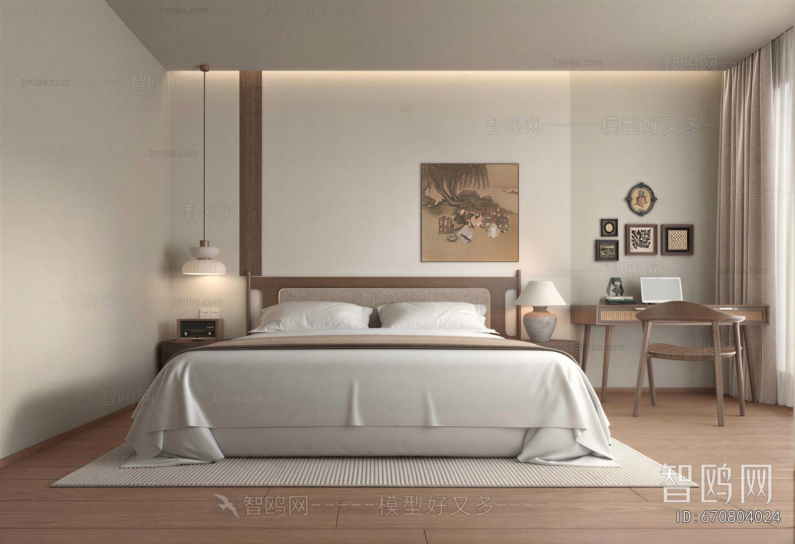 Wabi-sabi Style Bedroom