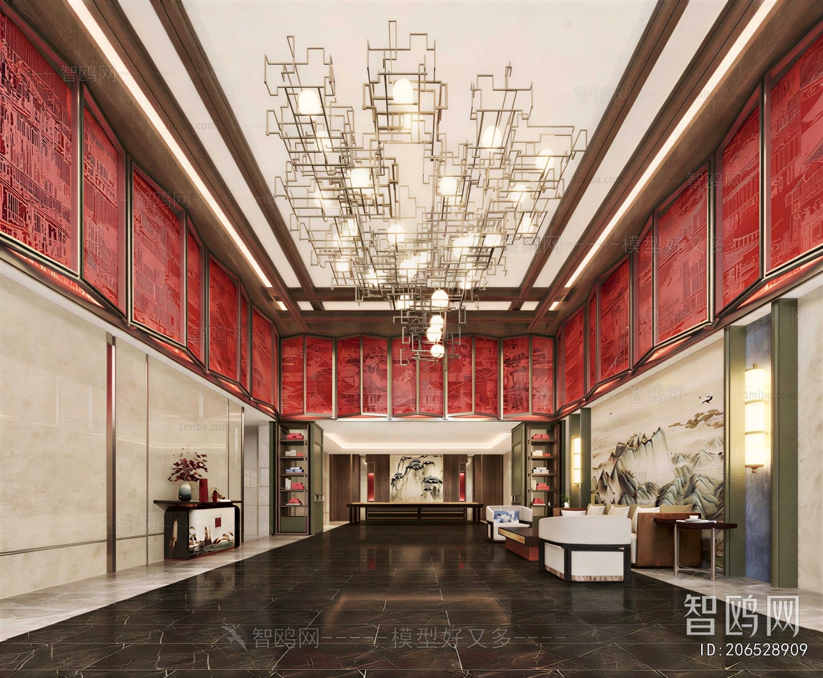 New Chinese Style Lobby Hall
