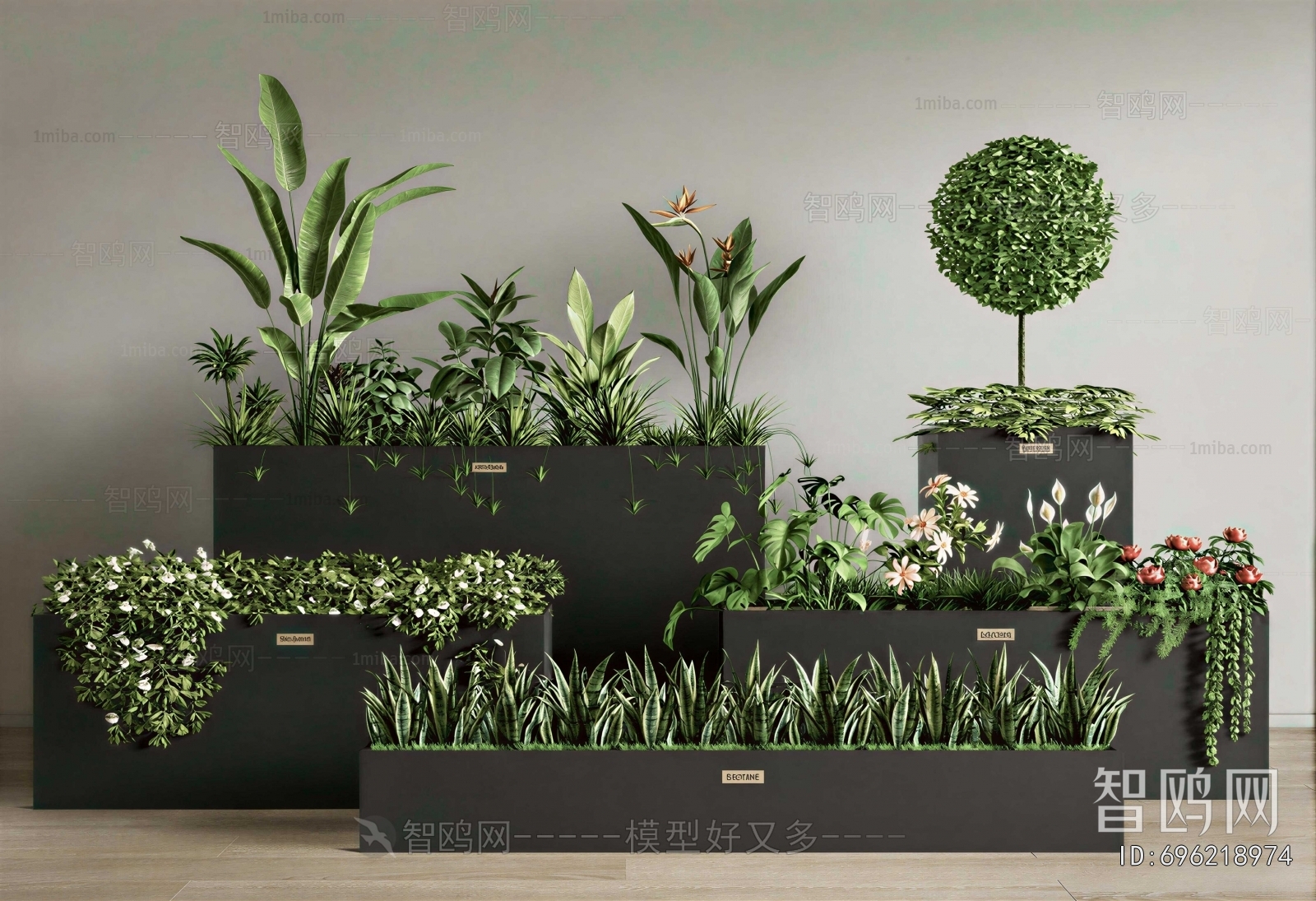 Modern Flower Bed, Flower Bowl, Flower Box