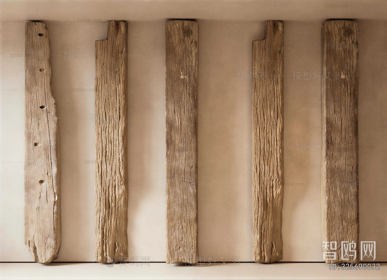 Wabi-sabi Style Column
