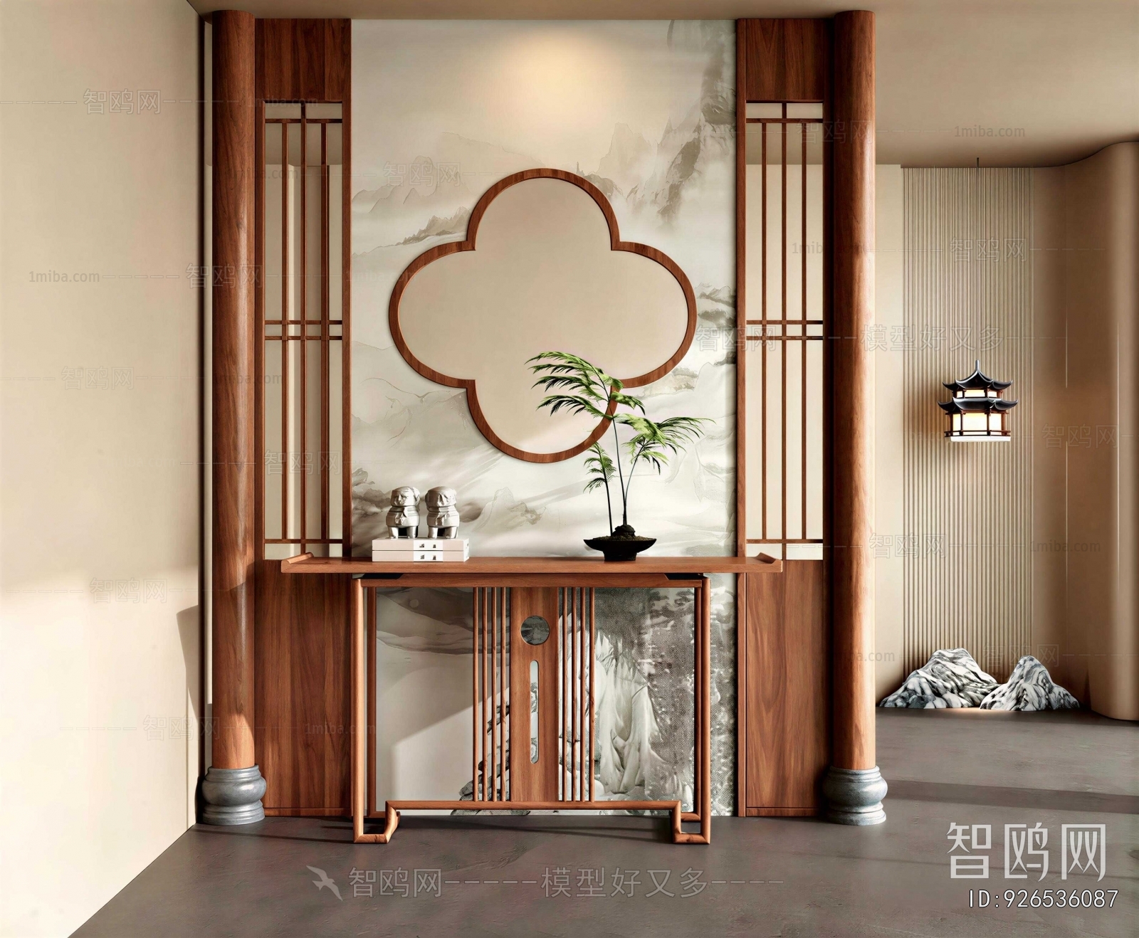 New Chinese Style Hallway