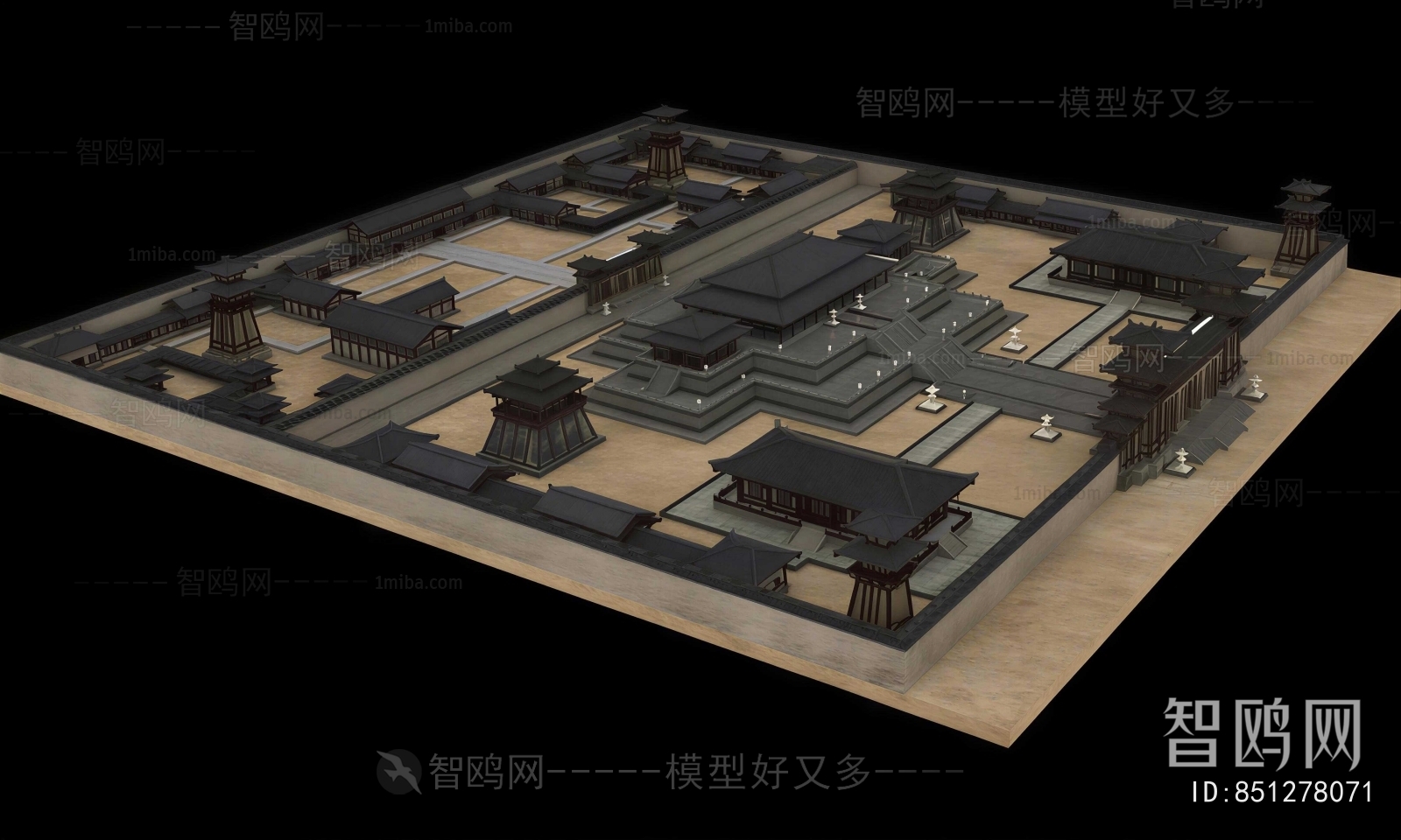 Chinese Style Architectural Bird's-eye View Planning