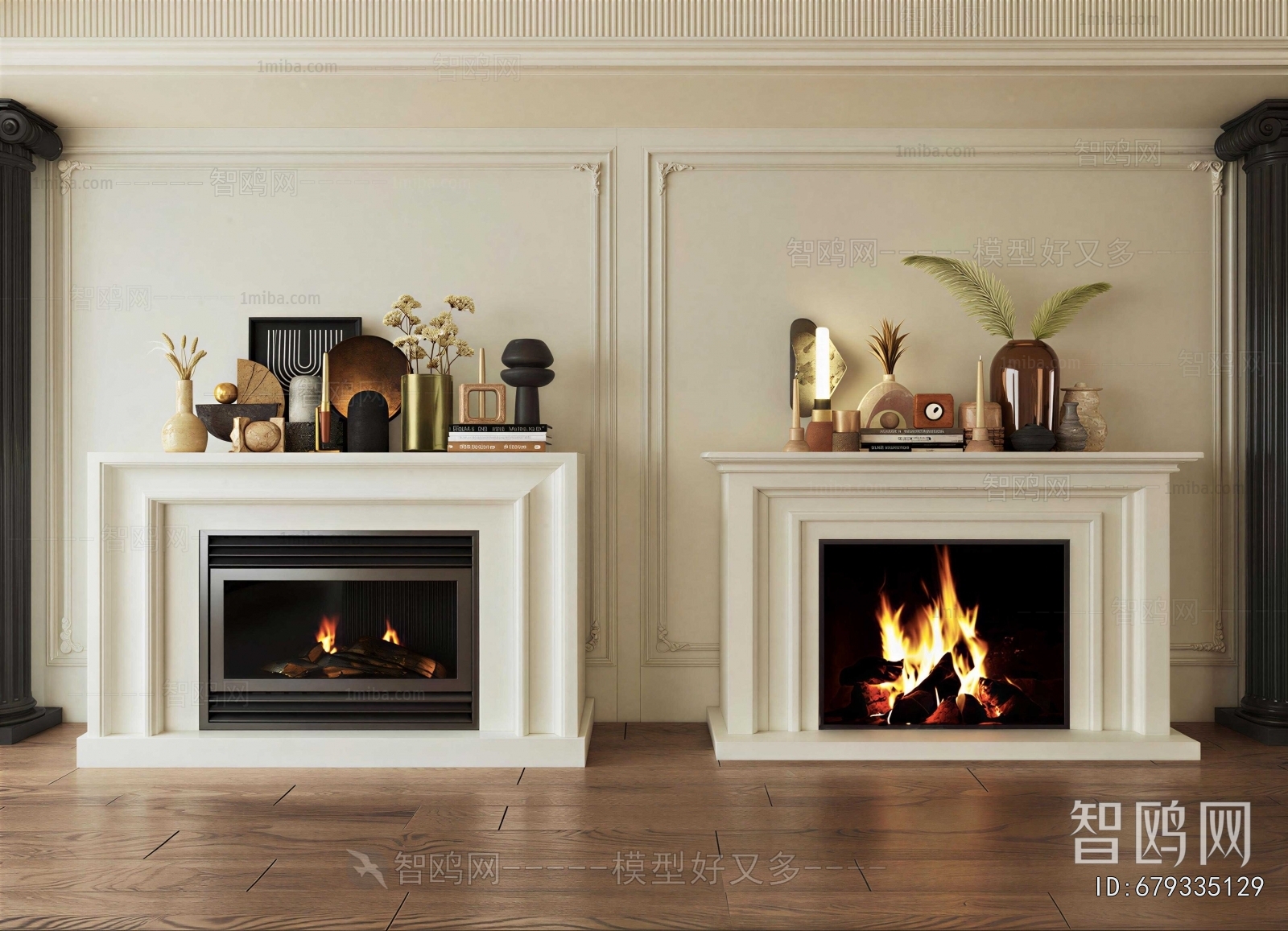 French Style Fireplace