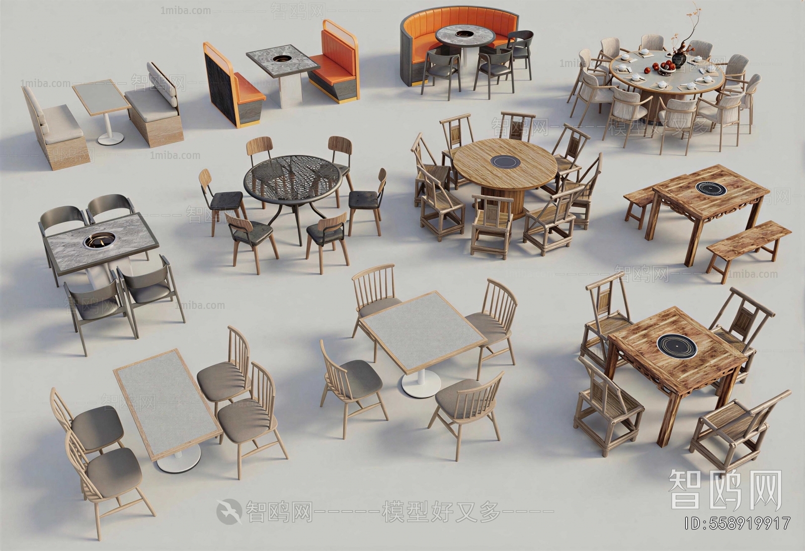 New Chinese Style Dining Table And Chairs