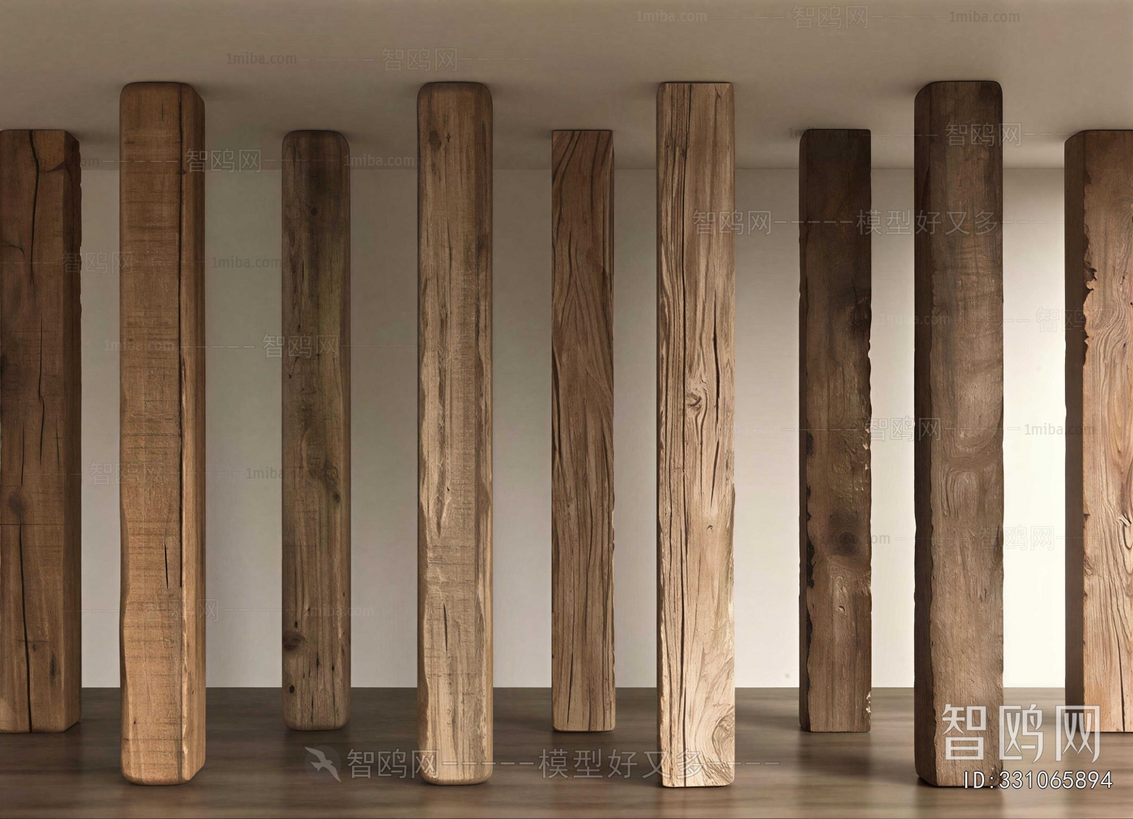 Wabi-sabi Style Column