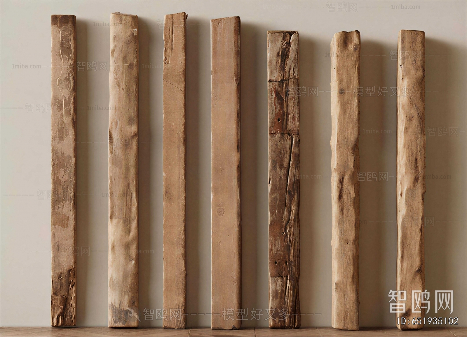 Wabi-sabi Style Column