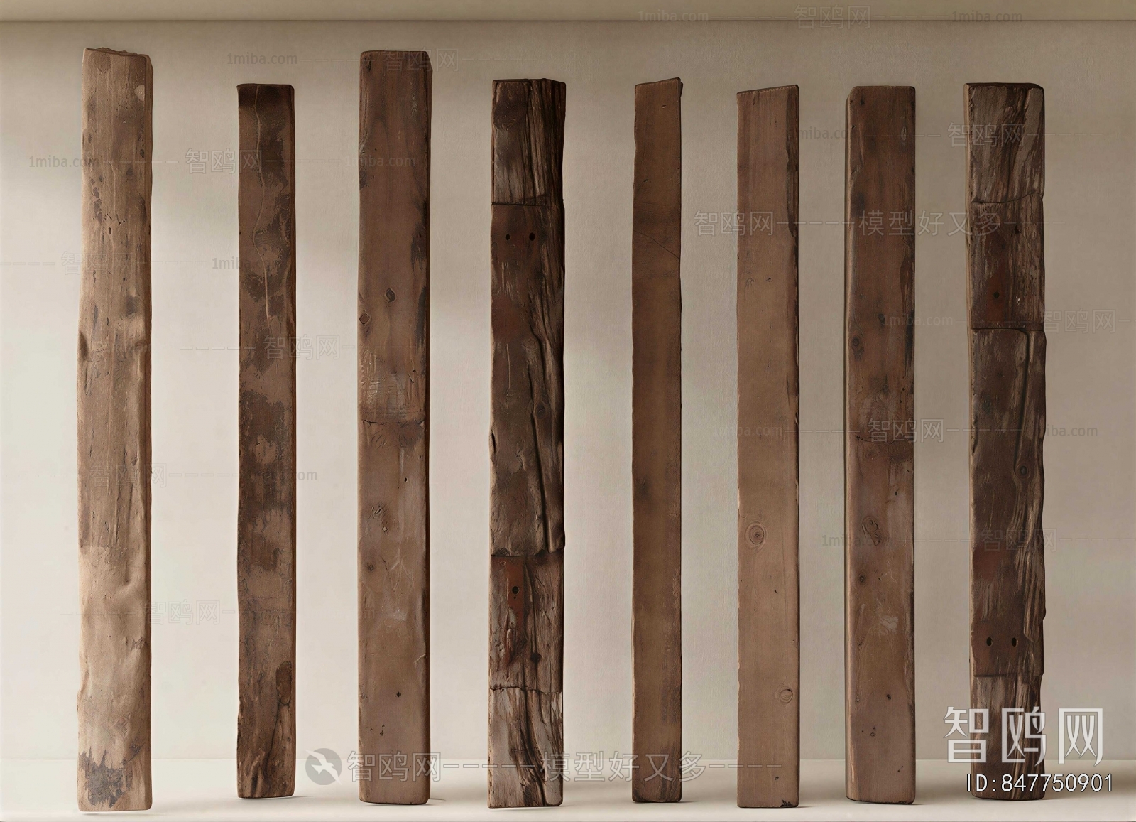 Wabi-sabi Style Column