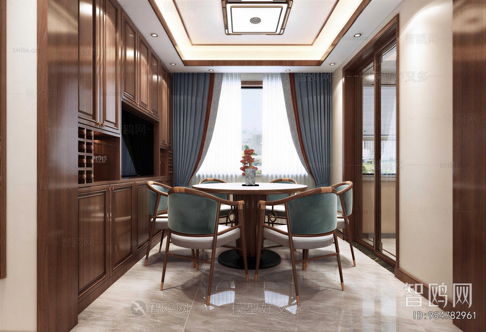 New Chinese Style Dining Room