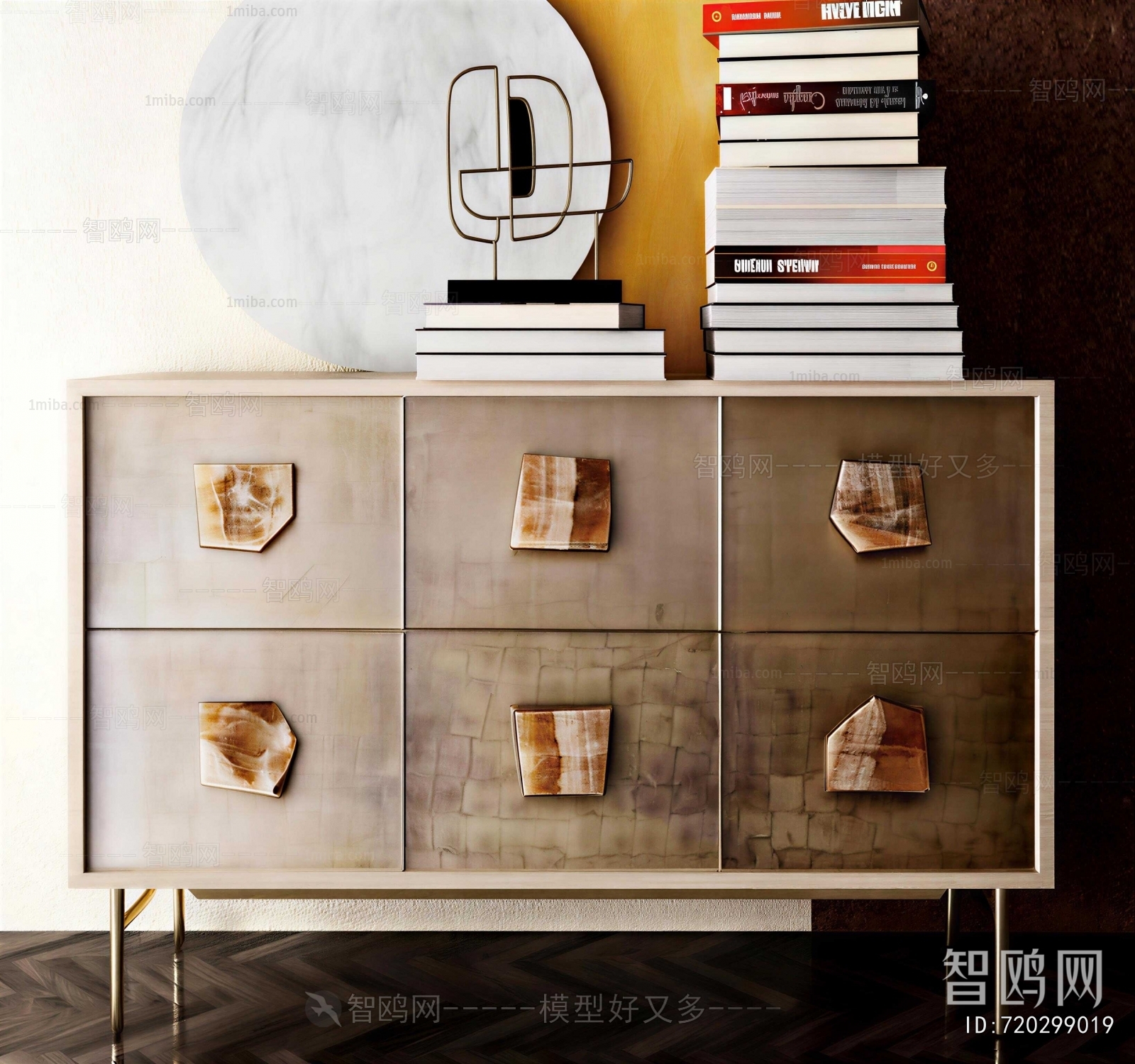 Industrial Style Side Cabinet