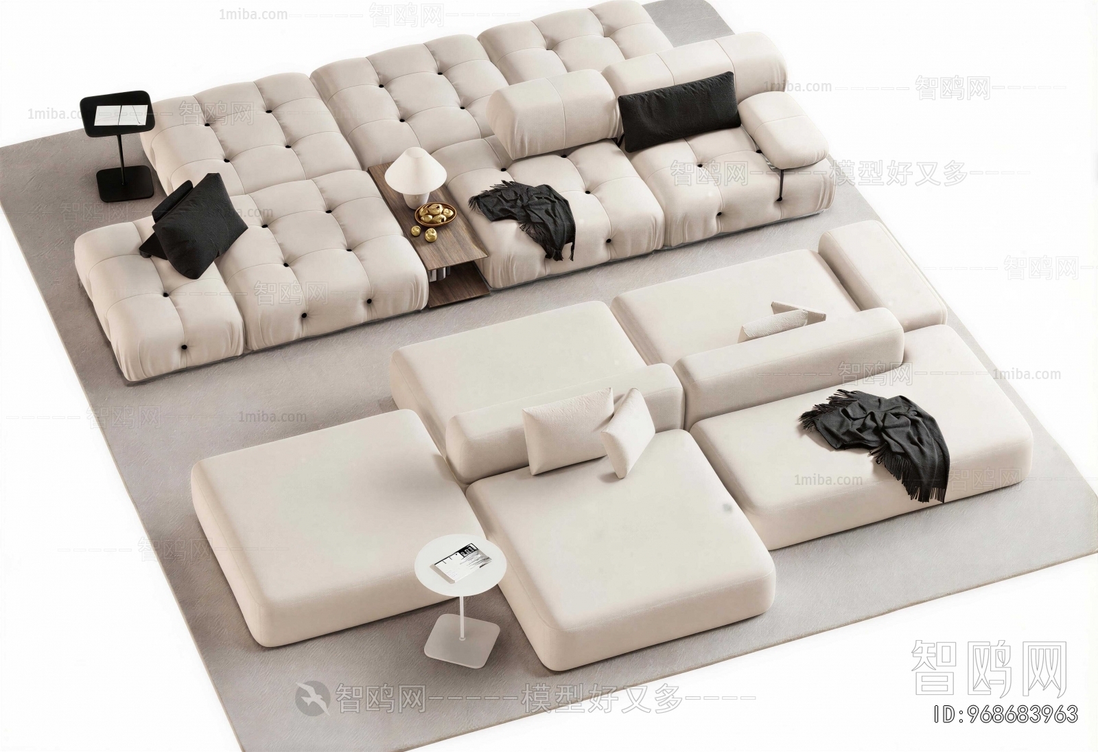 Modern Multi Person Sofa