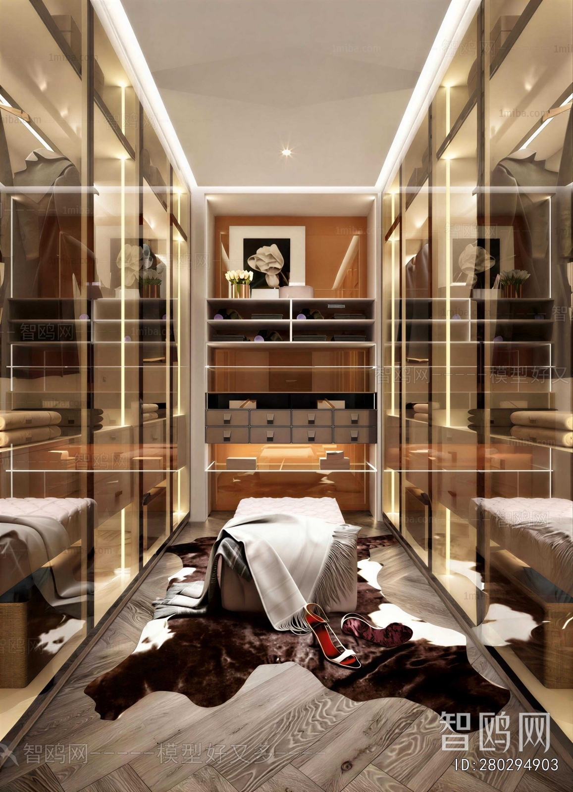Modern Clothes Storage Area