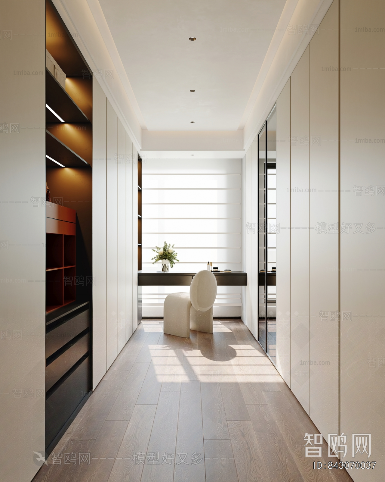 Modern Clothes Storage Area