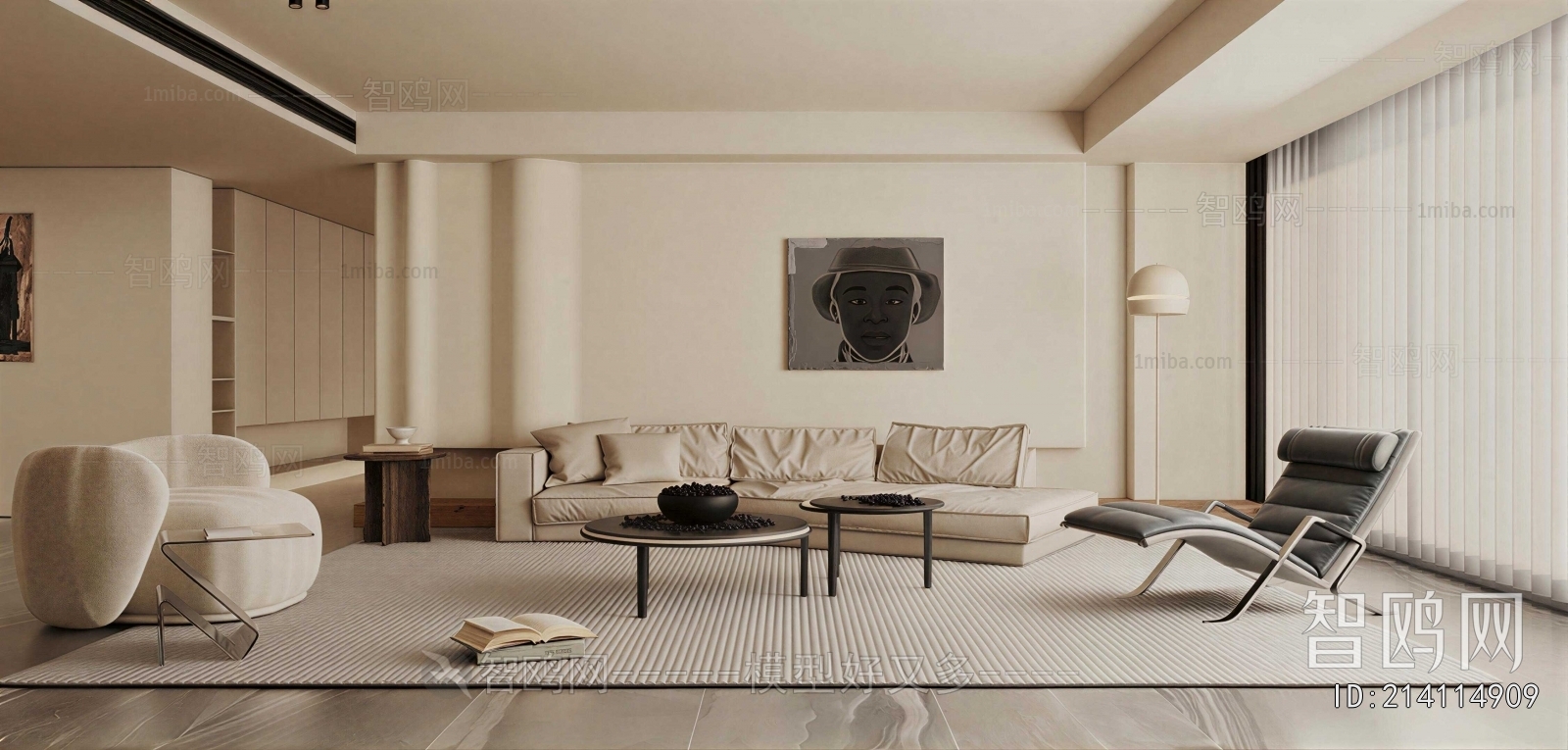 Wabi-sabi Style A Living Room