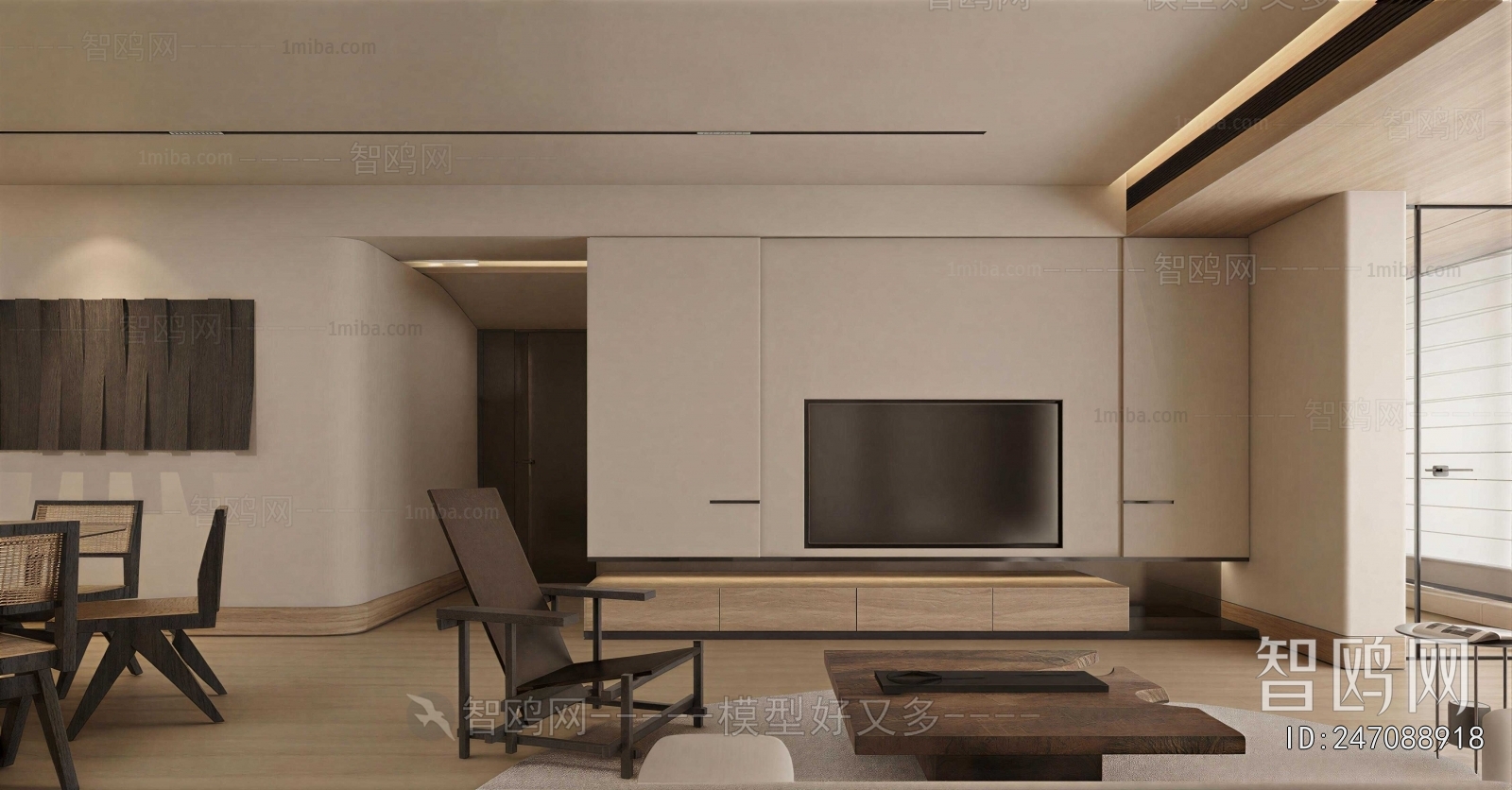Wabi-sabi Style A Living Room