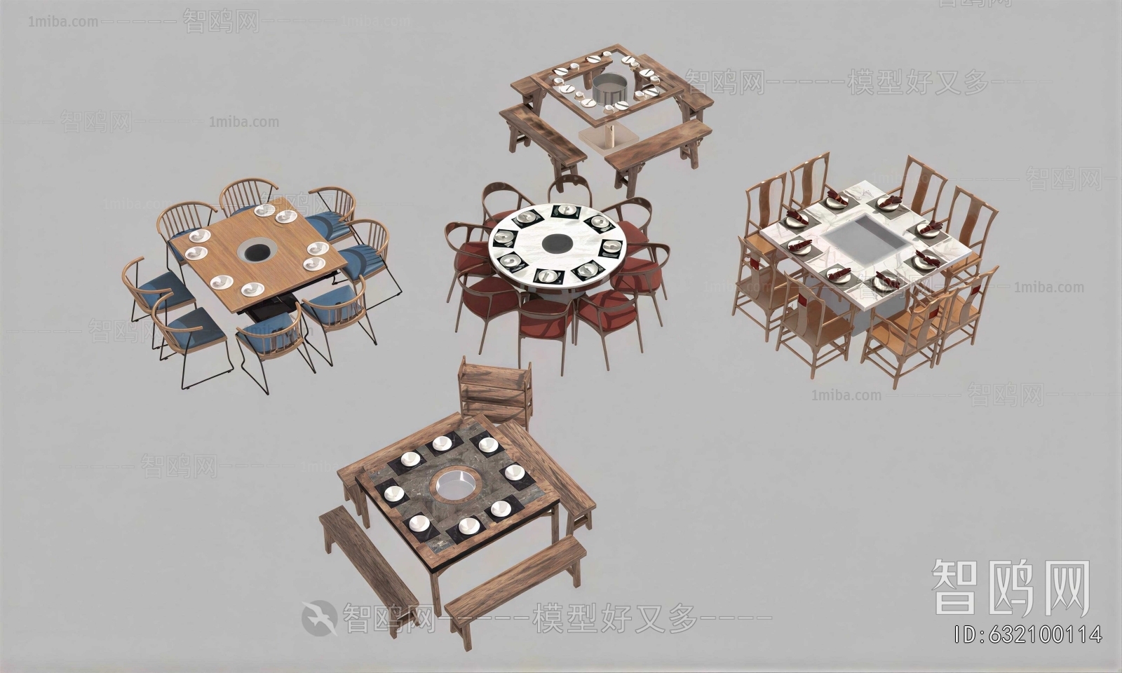 New Chinese Style Dining Table And Chairs