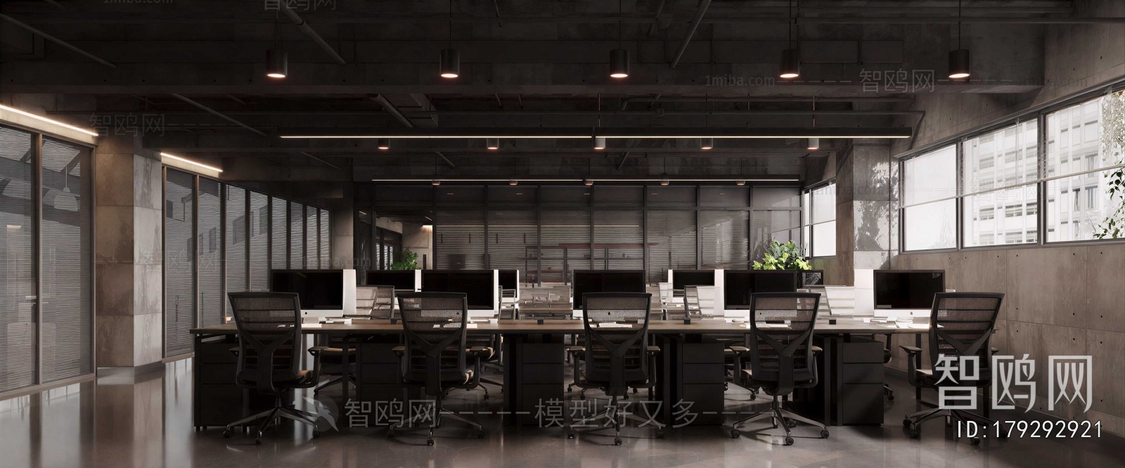Industrial Style Staff Area
