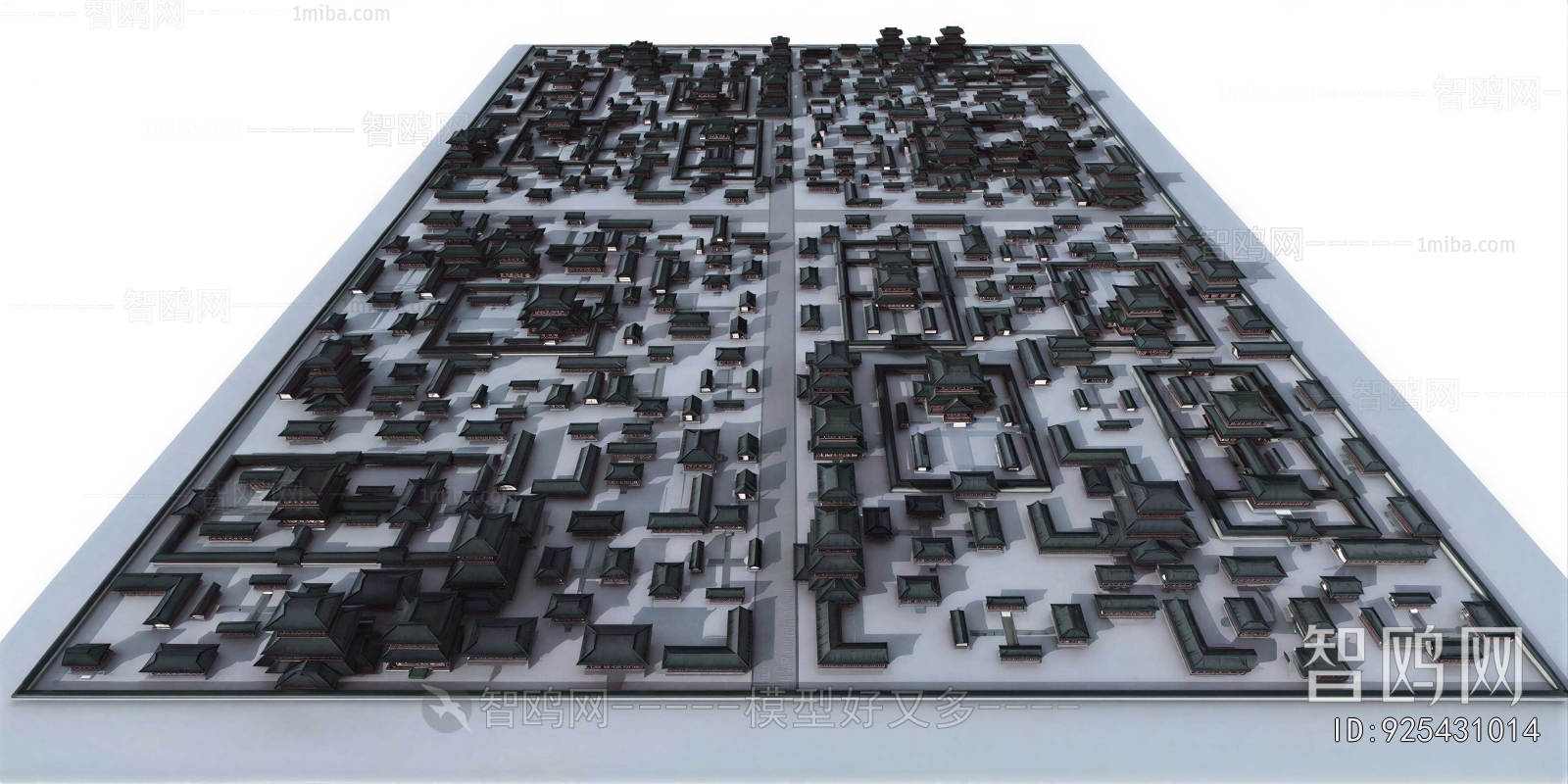 New Chinese Style Architectural Bird's-eye View Planning