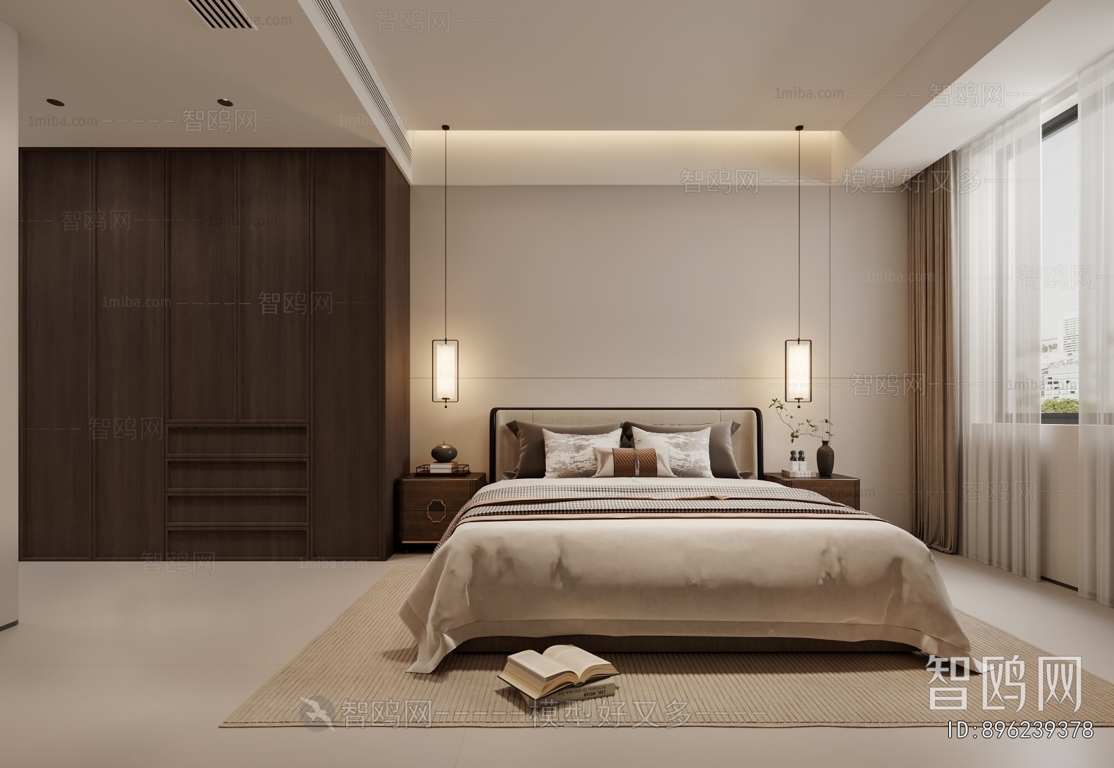 New Chinese Style Bedroom