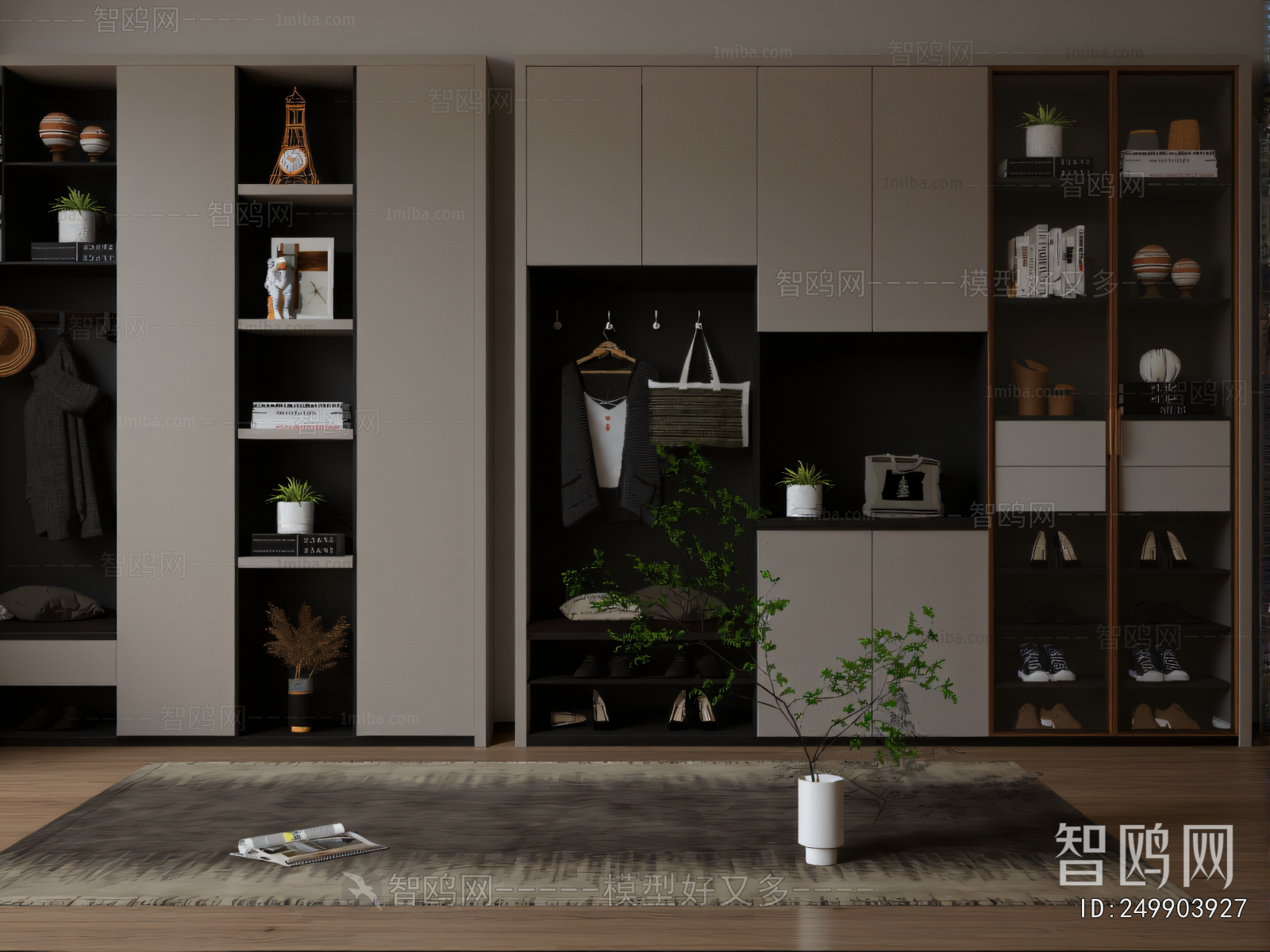 Modern Shoe Cabinet