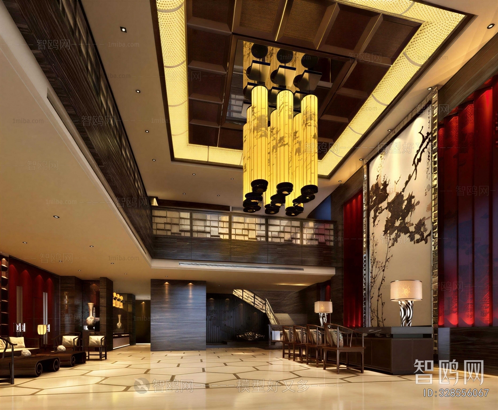 New Chinese Style Lobby Hall