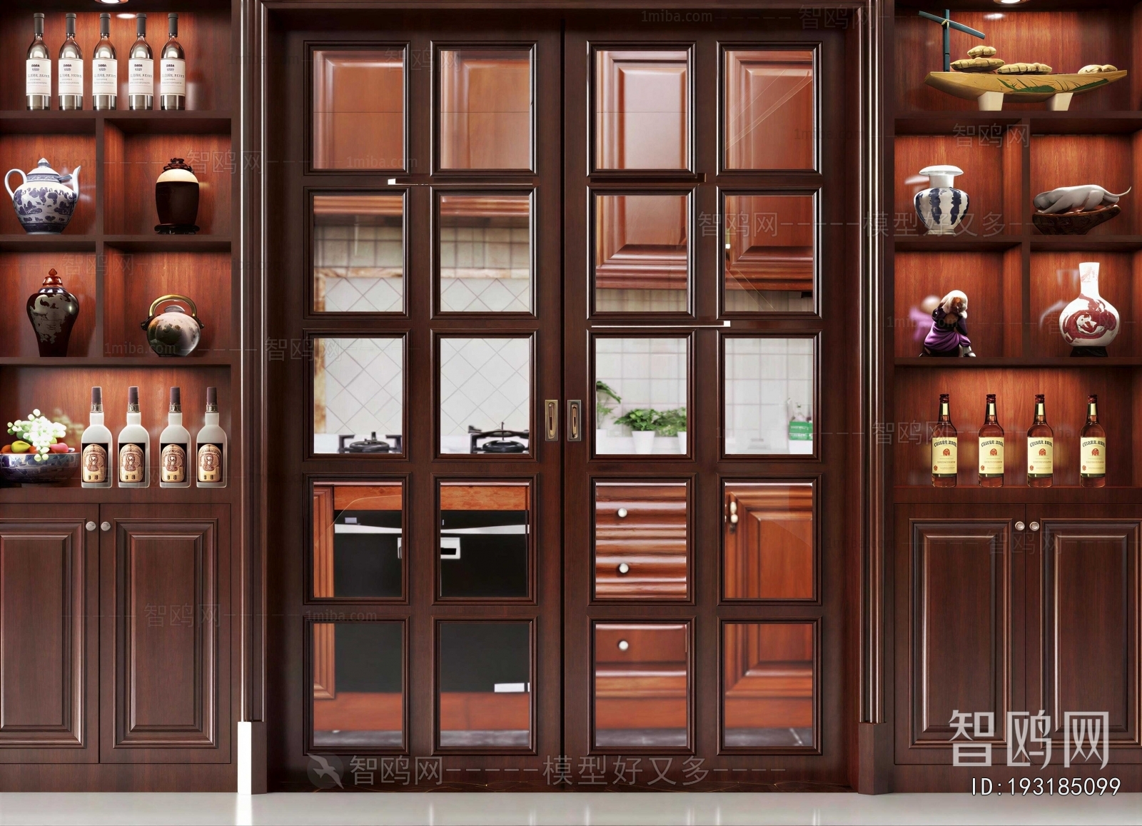 New Chinese Style Wine Cabinet