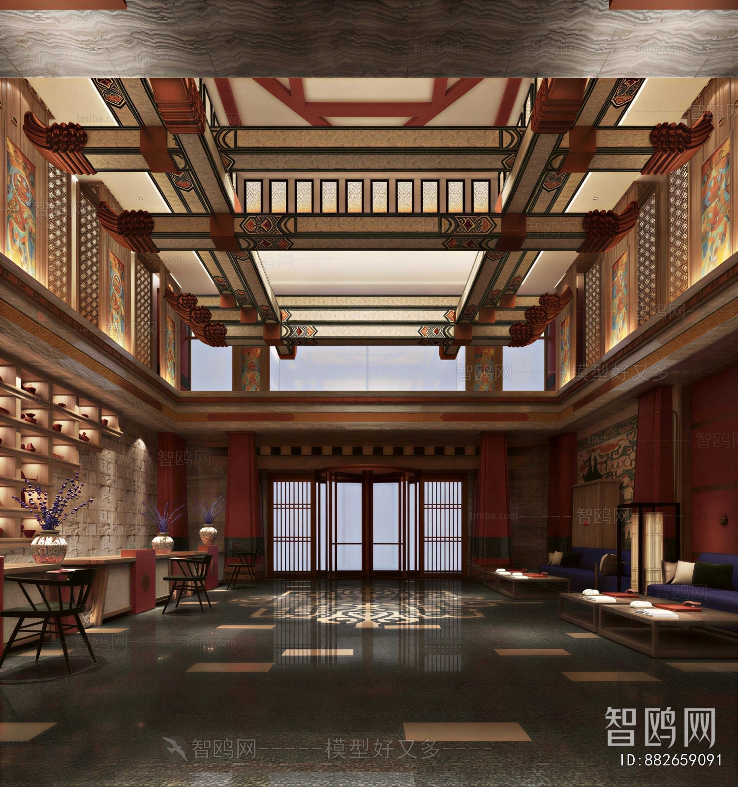 New Chinese Style Lobby Hall
