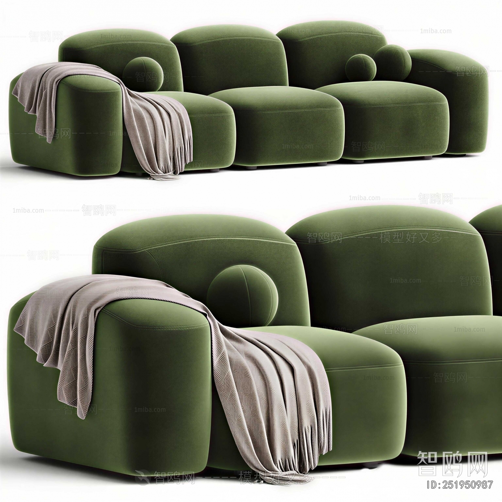 Modern Three-seat Sofa