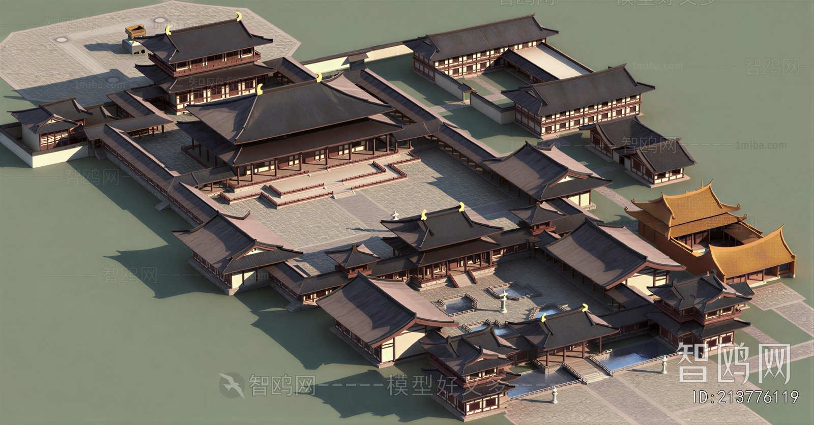 Chinese Style Architectural Bird's-eye View Planning