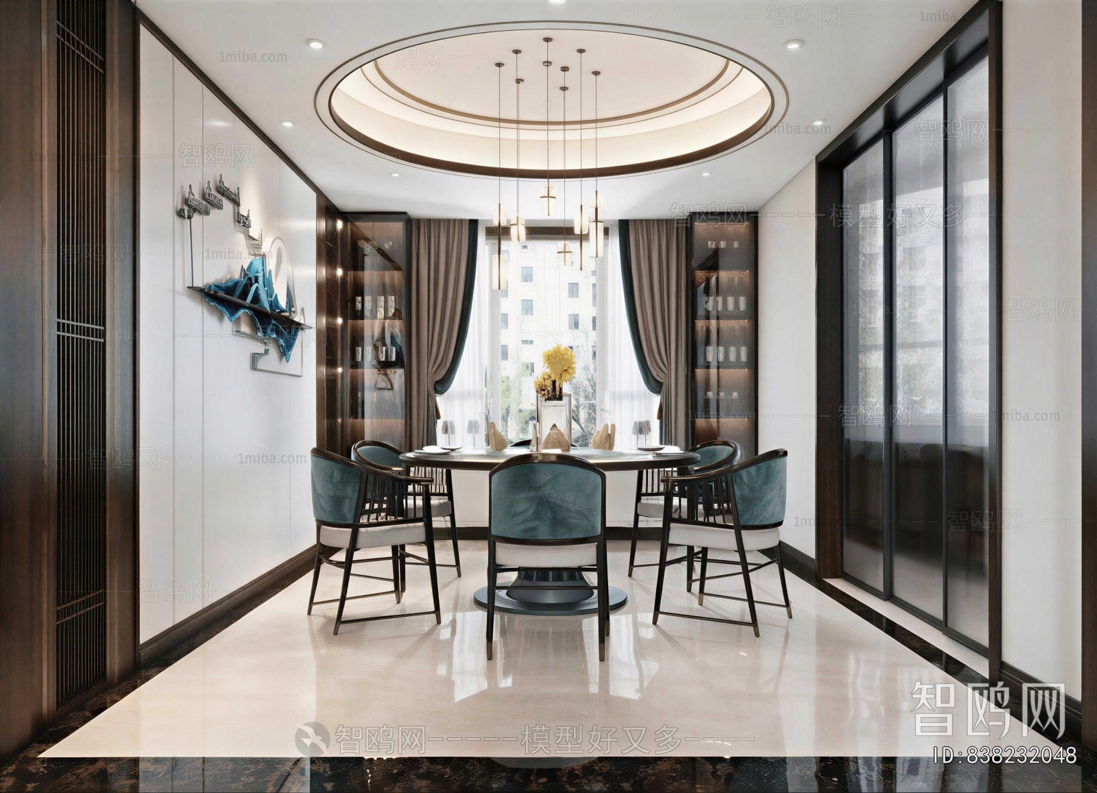 New Chinese Style Dining Room