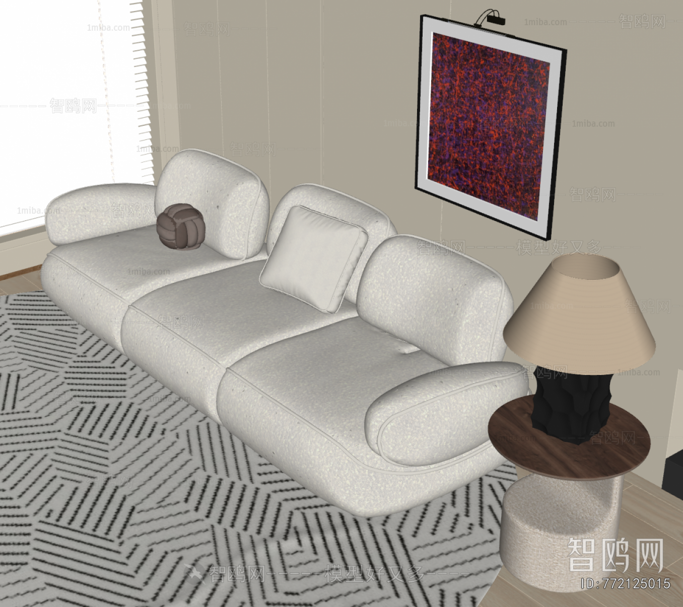 Modern Three-seat Sofa
