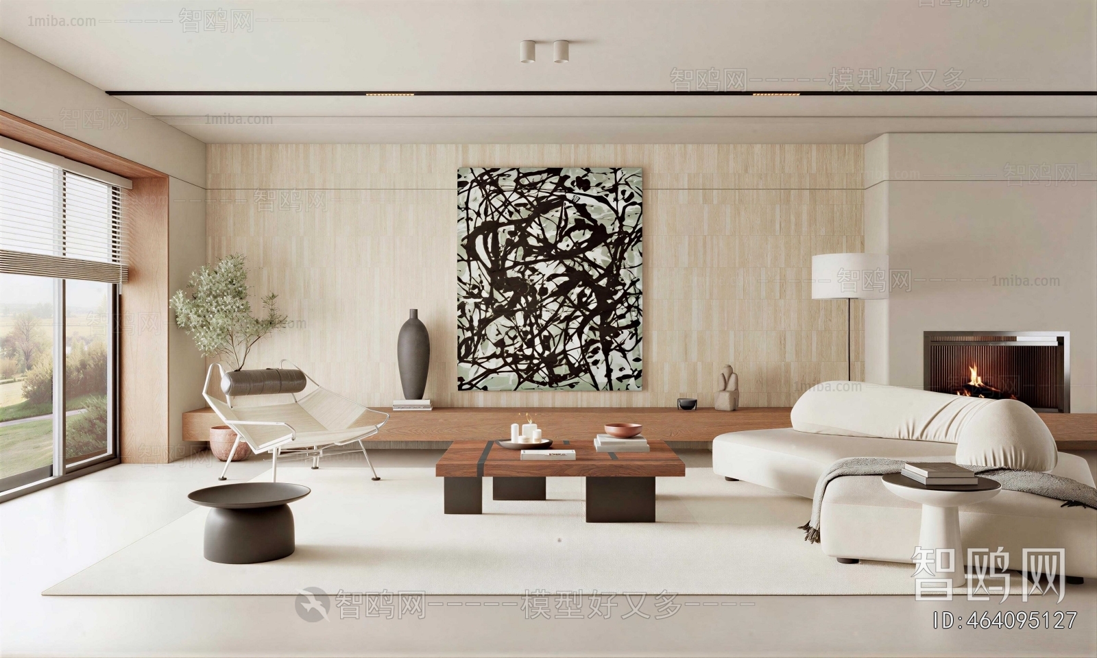 Wabi-sabi Style A Living Room
