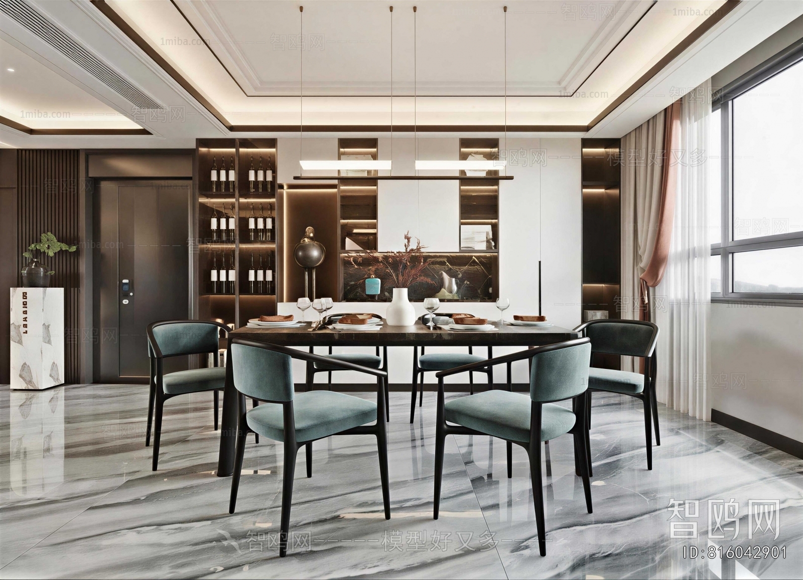 New Chinese Style Dining Room
