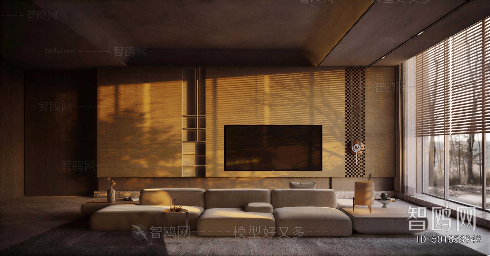 Wabi-sabi Style A Living Room