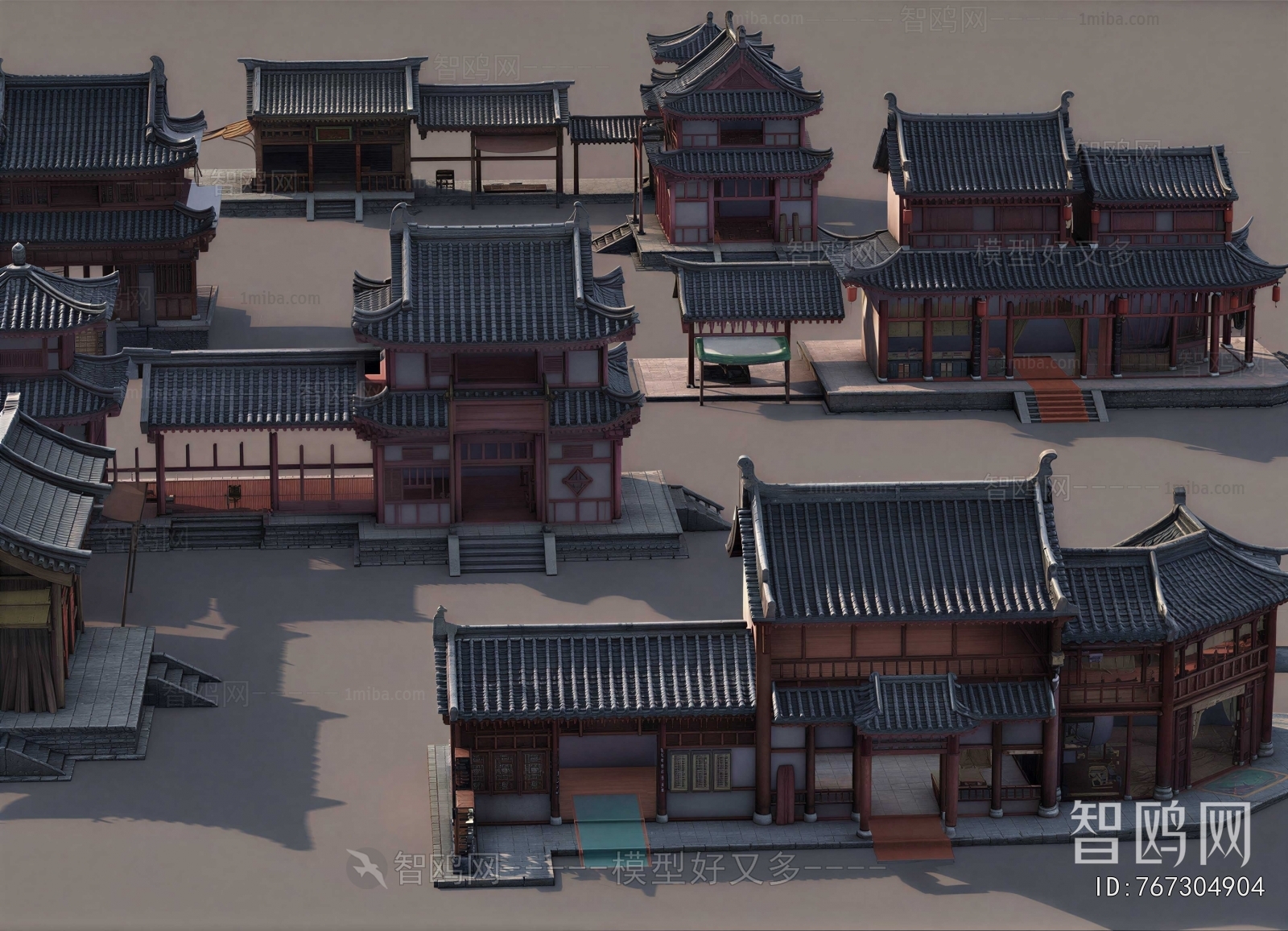 Chinese Style Appearance Of Commercial Building